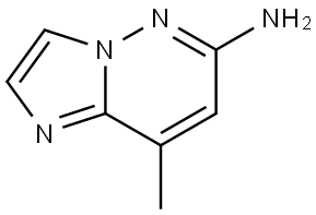 8-methylimidazo[1,2-b]pyridazin-6-amine Struktur