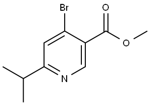 methyl 4-bromo-6-isopropylnicotinate Struktur