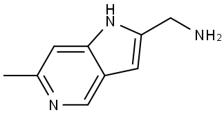 1H-Pyrrolo[3,2-c]pyridine-2-methanamine, 6-methyl- Struktur