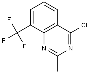 Quinazoline, 4-chloro-2-methyl-8-(trifluoromethyl)- Struktur