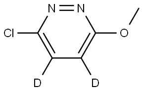 3-chloro-6-methoxypyridazine-4,5-d2 Struktur