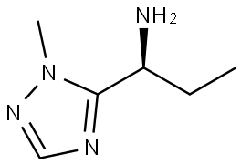 (S)-1-(1-methyl-1H-1,2,4-triazol-5-yl)propan-1-amine Struktur