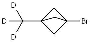 1-bromo-3-(methyl-d3)bicyclo[1.1.1]pentane Struktur