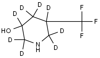 5-(trifluoromethyl)piperidin-2,2,3,4,4,5,6,6-d8-3-ol Struktur