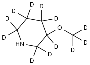 3-(methoxy-d3)piperidine-2,2,3,4,4,5,5,6,6-d9 Struktur