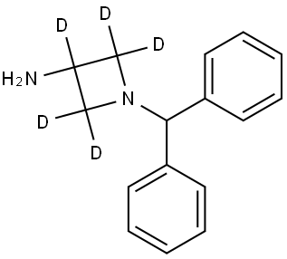 1-benzhydrylazetidin-2,2,3,4,4-d5-3-amine Struktur