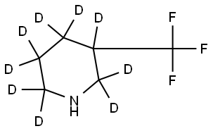 3-(trifluoromethyl)piperidine-2,2,3,4,4,5,5,6,6-d9 Struktur