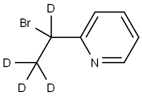 2-(1-bromoethyl-1,2,2,2-d4)pyridine Struktur