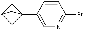 5-(bicyclo[1.1.1]pentan-1-yl)-2-bromopyridine Struktur