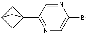 2-(bicyclo[1.1.1]pentan-1-yl)-5-bromopyrazine Struktur