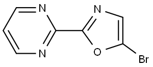 5-bromo-2-(pyrimidin-2-yl)oxazole Struktur