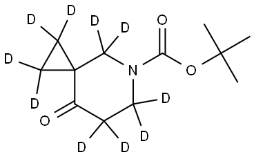 tert-butyl 8-oxo-5-azaspiro[2.5]octane-5-carboxylate-1,1,2,2,4,4,6,6,7,7-d10 Struktur