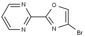 4-bromo-2-(pyrimidin-2-yl)oxazole Struktur