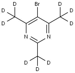 5-bromo-2,4,6-tris(methyl-d3)pyrimidine Structure