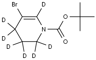 tert-butyl 5-bromo-3,4-dihydropyridine-1(2H)-carboxylate-2,2,3,3,4,4,6-d7 Struktur