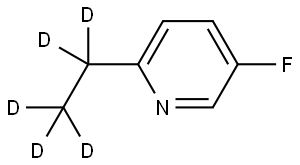 2-(ethyl-d5)-5-fluoropyridine Struktur