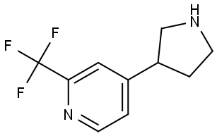 4-(pyrrolidin-3-yl)-2-(trifluoromethyl)pyridine Struktur