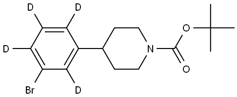 tert-butyl 4-(3-bromophenyl-2,4,5,6-d4)piperidine-1-carboxylate Struktur