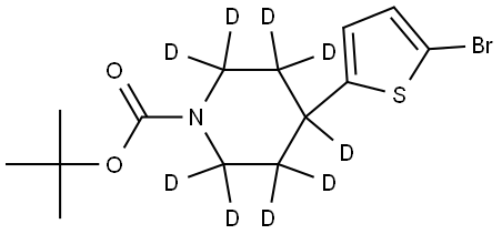 tert-butyl 4-(5-bromothiophen-2-yl)piperidine-1-carboxylate-2,2,3,3,4,5,5,6,6-d9 Struktur