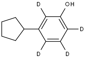 3-cyclopentylphen-2,4,5,6-d4-ol Struktur