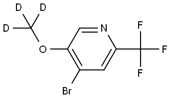 4-bromo-5-(methoxy-d3)-2-(trifluoromethyl)pyridine Struktur