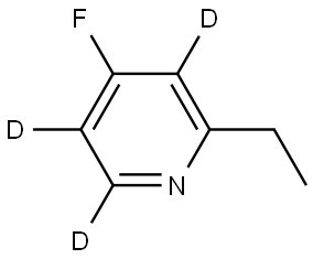 2-ethyl-4-fluoropyridine-3,5,6-d3 Structure