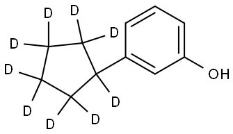 3-(cyclopentyl-d9)phenol Structure