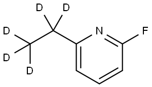 2-(ethyl-d5)-6-fluoropyridine Structure