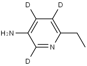 6-ethylpyridin-2,4,5-d3-3-amine Struktur