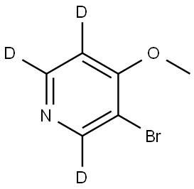 3-bromo-4-methoxypyridine-2,5,6-d3 Struktur