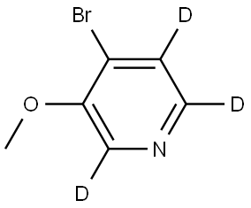 4-bromo-3-methoxypyridine-2,5,6-d3 Struktur