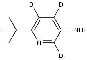 6-(tert-butyl)pyridin-2,4,5-d3-3-amine Struktur