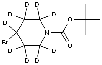 tert-butyl 4-bromopiperidine-1-carboxylate-2,2,3,3,4,5,5,6,6-d9 Structure