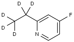 2-(ethyl-d5)-4-fluoropyridine Struktur