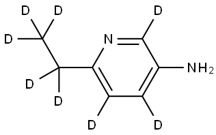 6-(ethyl-d5)pyridin-2,4,5-d3-3-amine Struktur