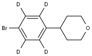 4-(4-bromophenyl-2,3,5,6-d4)tetrahydro-2H-pyran Struktur