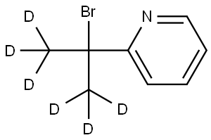 2-(2-bromopropan-2-yl-1,1,1,3,3,3-d6)pyridine Struktur