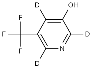 5-(trifluoromethyl)pyridin-2,4,6-d3-3-ol Struktur