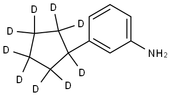 3-(cyclopentyl-d9)aniline Struktur