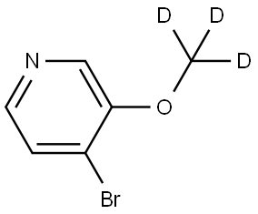 4-bromo-3-(methoxy-d3)pyridine Struktur