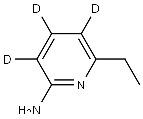 6-ethylpyridin-3,4,5-d3-2-amine Struktur