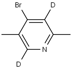 4-bromo-2,5-dimethylpyridine-3,6-d2 Struktur