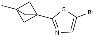 5-bromo-2-(3-methylbicyclo[1.1.1]pentan-1-yl)thiazole Struktur