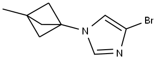 4-bromo-1-(3-methylbicyclo[1.1.1]pentan-1-yl)-1H-imidazole Struktur