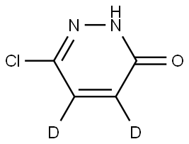 6-chloropyridazin-3(2H)-one-4,5-d2 Struktur