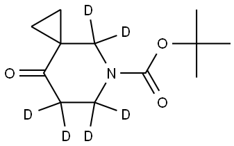 tert-butyl 8-oxo-5-azaspiro[2.5]octane-5-carboxylate-4,4,6,6,7,7-d6 Struktur