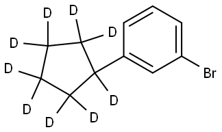 1-bromo-3-(cyclopentyl-d9)benzene Struktur