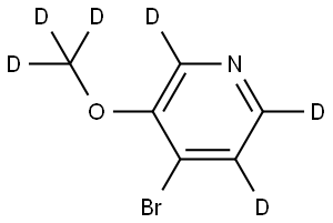 4-bromo-3-(methoxy-d3)pyridine-2,5,6-d3 Struktur