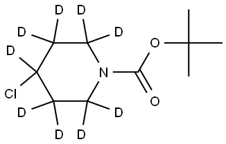 tert-butyl 4-chloropiperidine-1-carboxylate-2,2,3,3,4,5,5,6,6-d9 Struktur