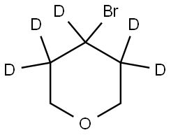 4-bromotetrahydro-2H-pyran-3,3,4,5,5-d5 Structure